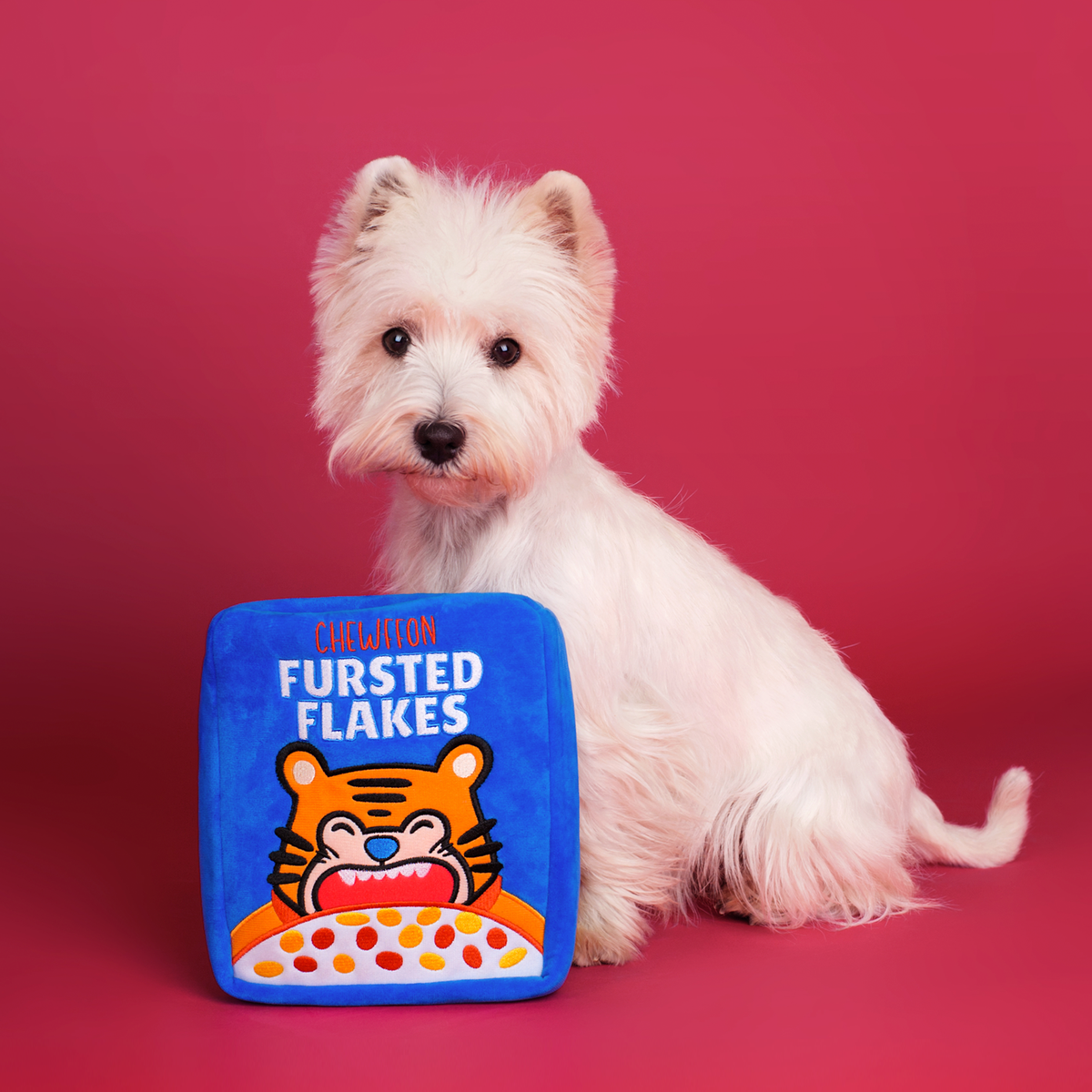 Jouet interactif pour chien en forme de céréales glacées CHEWFFON.