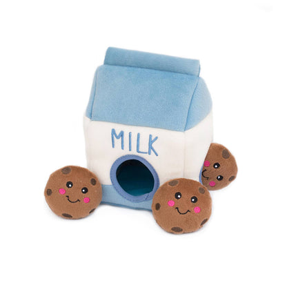 Zippy Burrow - Lait et biscuits - Jouet pour chien