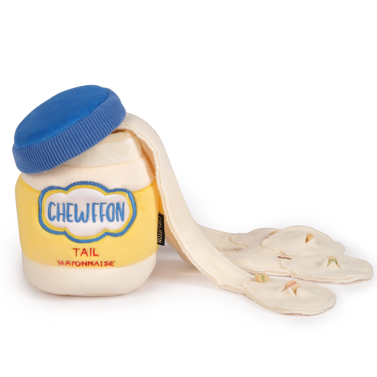Jouet interactif pour chien en forme de pot de mayonnaise CHEWFFON Snuffle Fun