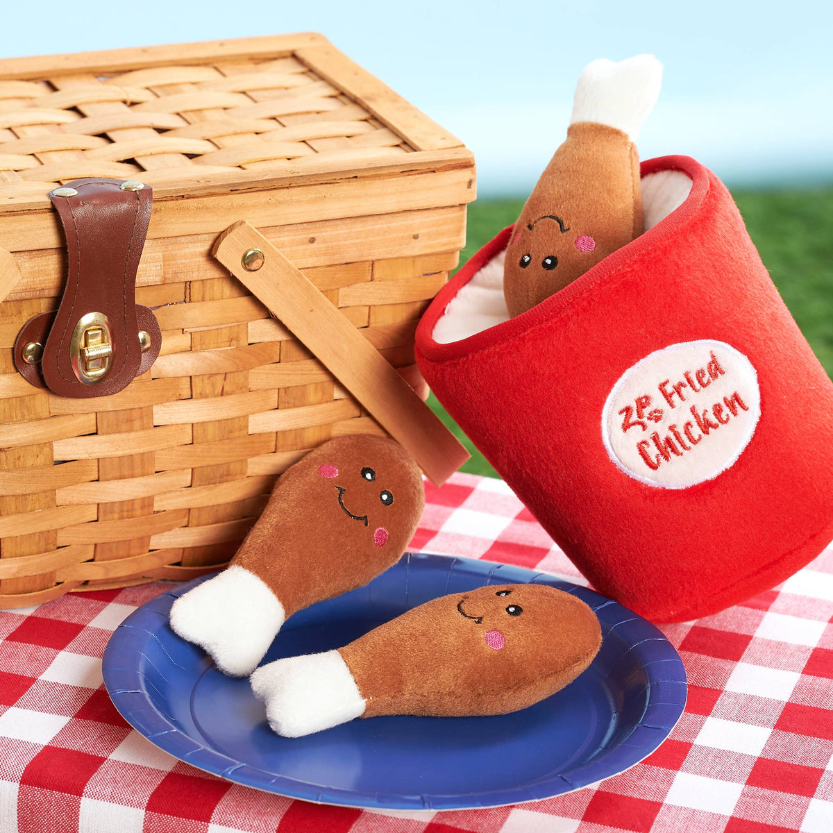 Zippy Burrow - Seau de poulet - Jouet pour chien