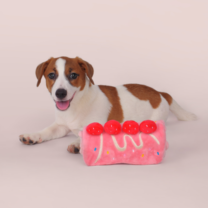 Jouet Puzzle pour Chien Gâteau Roulé à la Fraise CHEWFFON