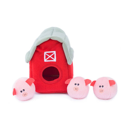 Zippy Burrow - La Grange aux Cochons - Jouet pour Chien