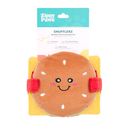 Snufflerz Stacks - Cheeseburger - Jouet interactif pour chien