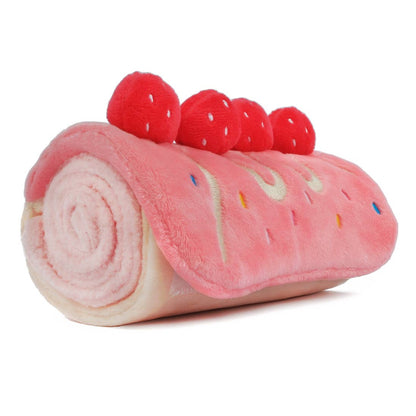 Jouet Puzzle pour Chien Gâteau Roulé à la Fraise CHEWFFON