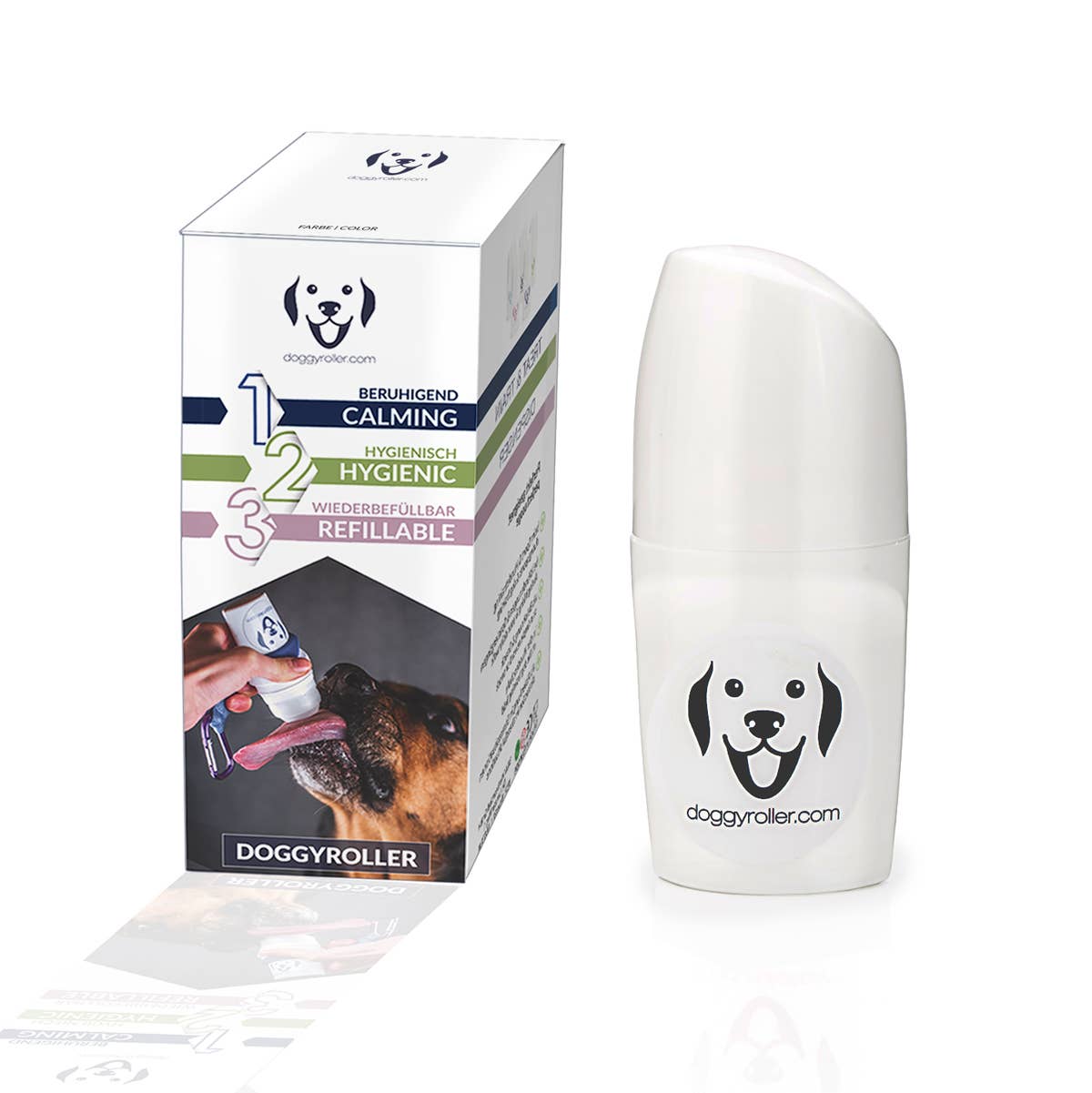 DOGGYROLLER navy - distributeur de friandises liquide pour thérapeutes