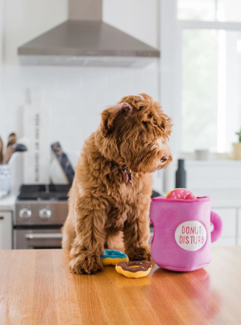 Zippy Burrow - Tasse de café et beignets - Jouet pour chien