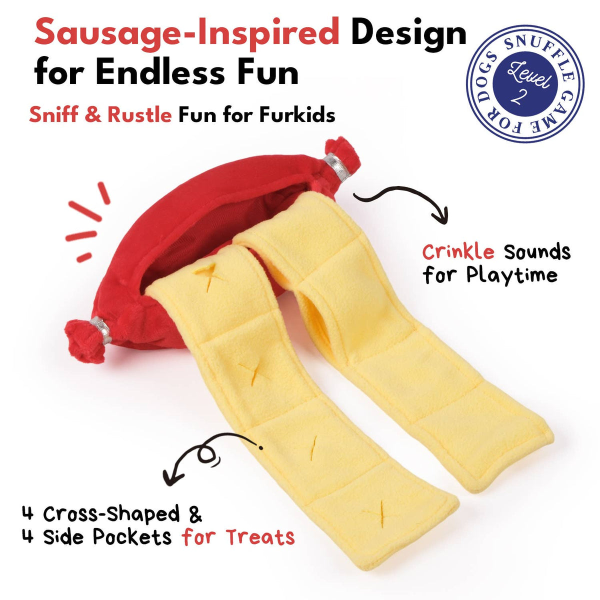 Jouet à renifler pour chien CHEWFFON Saucisse