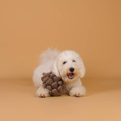 Jouet pour chien à renifler et couiner en forme de pomme de pin CHEWFFON