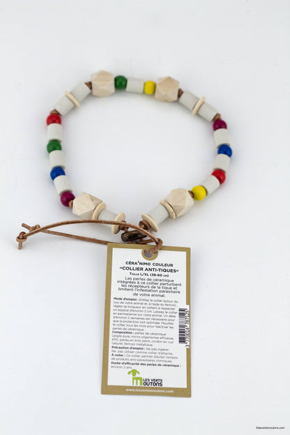 Collier Anti-tiques en cuir - XS à XL
