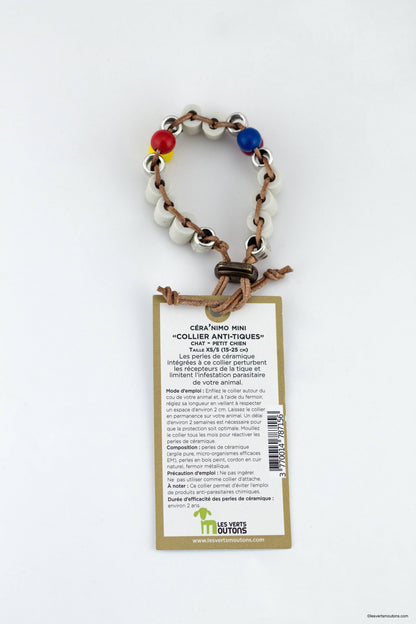 Collier Anti-tiques en cuir - XS à XL
